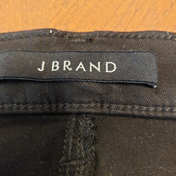 J Brand Selena Mid Rise Crop with Coated Black Lace Jeans - Picture 8 of 16